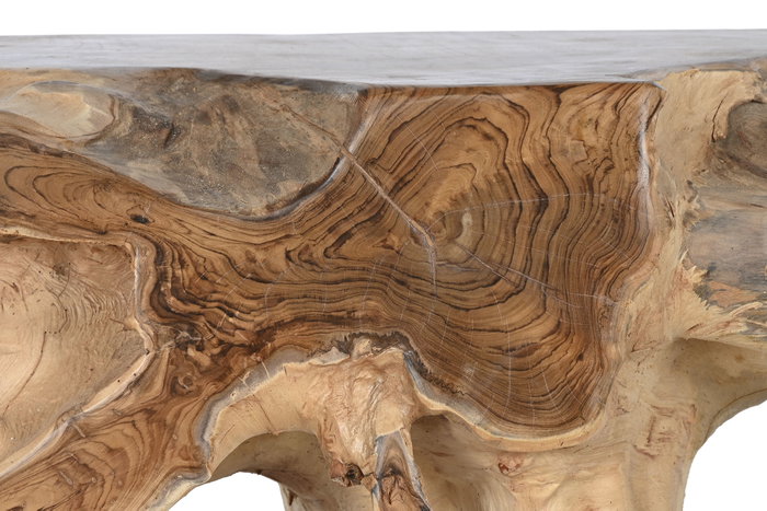 DKD Home Decor Consola Raíz de Teca Natural 150x40x70 cm