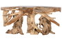 DKD Home Decor Consola Raíz de Teca Natural 150x40x70 cm