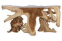 DKD Home Decor Consola Raíz de Teca Natural 150x40x70 cm