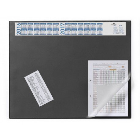 Durable 7204-01 protector de escritorio negro