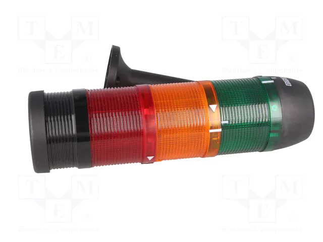 EMAS Columna de señalización LED rojo/amarillo/verde 24VDC/24VAC