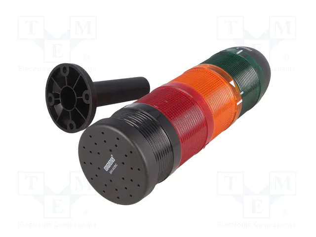 EMAS Columna de señalización LED rojo/amarillo/verde 24VDC/24VAC