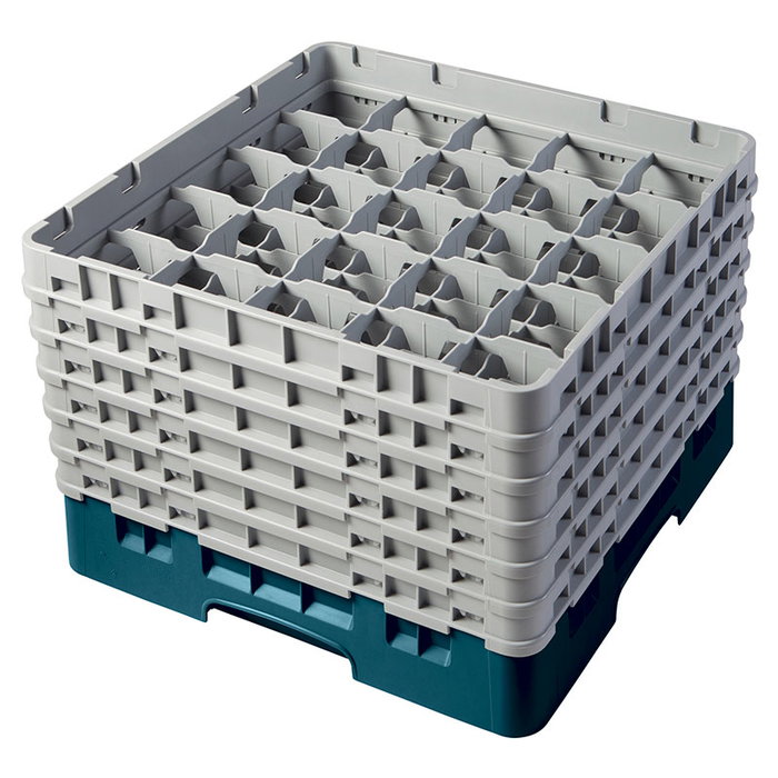 CAMBRO Cesta de lavado 25 comp. 6 alturas Cerceta CAMBRO Cesta de lavado 25 comp. 6 alturas Cerceta
