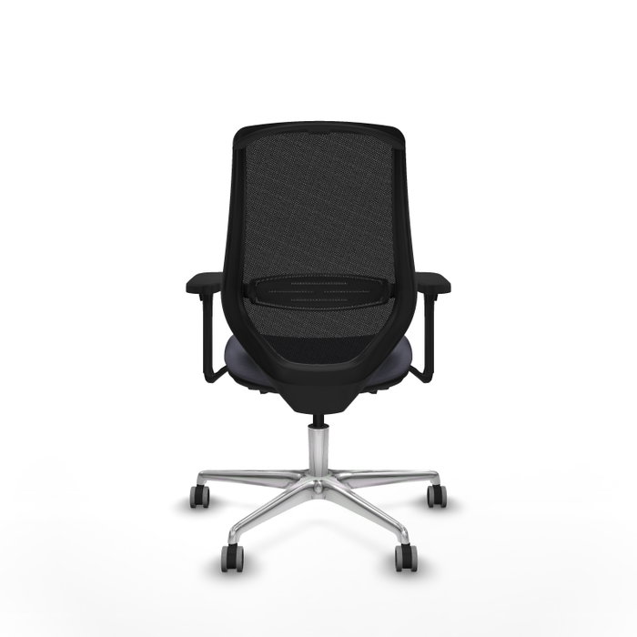 PIQUERAS Y CRESPO Silla de oficina Mardos con mecanismo Sincro/Traslack, Gris oscuro y Negro