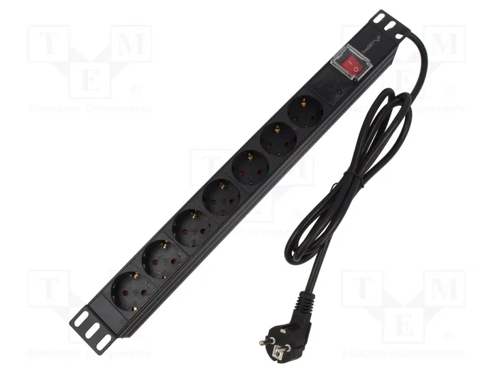 Lanberg PDU-07F-0200-BK 1U 7 Salidas Schuko Negro Lanberg PDU-07F-0200-BK 1U 7 Salidas Schuko Negro