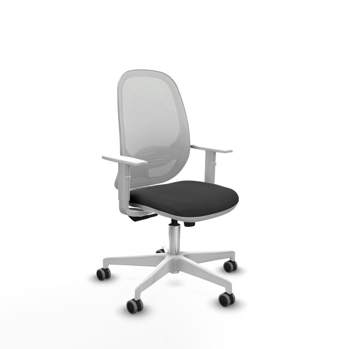 PIQUERAS Y CRESPO Silla de oficina Cilanco con mecanismo Sincro, Gris oscuro y Blanco PIQUERAS Y CRESPO Silla de oficina Cilanco con mecanismo Sincro, Gris oscuro y Blanco