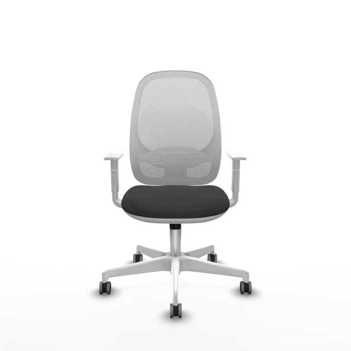 PIQUERAS Y CRESPO Silla de oficina Cilanco con mecanismo Sincro, Gris oscuro y Blanco PIQUERAS Y CRESPO Silla de oficina Cilanco con mecanismo Sincro, Gris oscuro y Blanco