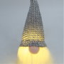 Bambasy Gnomo de navidad LED colgante Gelbin 26cm Gris