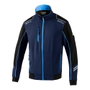 Sparco Austin T3 - Chaqueta cortavientos técnica Light-Shell con mangas reforzadas, inserciones antiabrasión y bandas reflectantes, color azul marino/azul