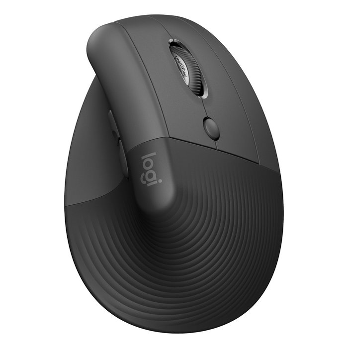 Logitech Lift Vertical Ergonomic Mouse for Business - Grafito