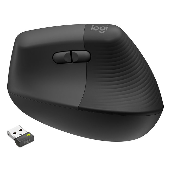 Logitech Lift Vertical Ergonomic Mouse for Business - Grafito