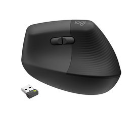 Logitech Lift Ratón Ergonómico Vertical para Empresa - Diseño 57° para Confort y Productividad - Logi Bolt y Bluetooth
