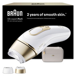 Braun Silk-expert Pro 5 PL5210 Sistema de depilación IPL, Oro y blanco