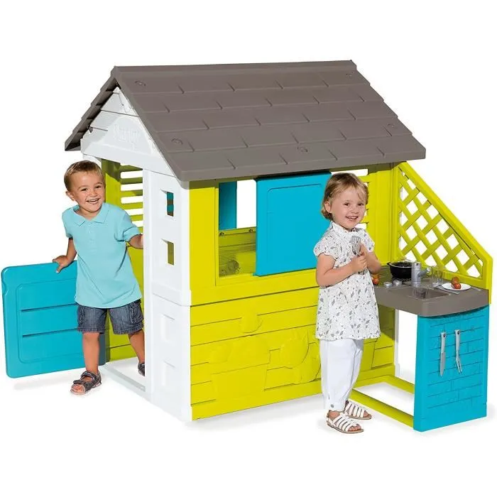Smoby Casa Pretty con cocina exterior