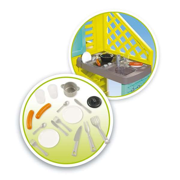 Smoby Casa Pretty con cocina exterior