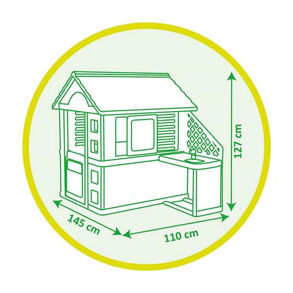 Smoby Casa Pretty con cocina exterior
