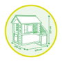 Smoby Casa Pretty con cocina exterior