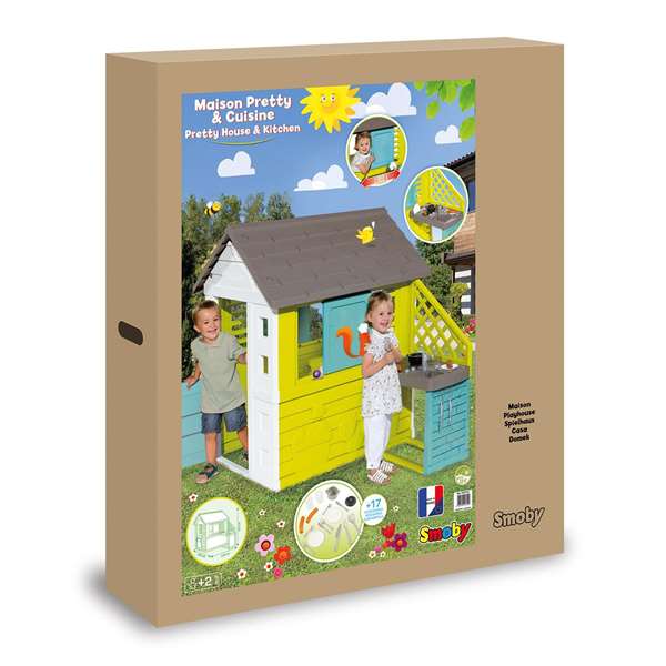 Smoby Casa Pretty con cocina exterior