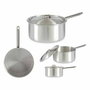 Cazo con Tapa Kinvara Plateado Aluminio Ø 24 cm 5 L 43 x 15,5 x 26 cm 26 x 15,5 x 43 cm (10 Unidades)