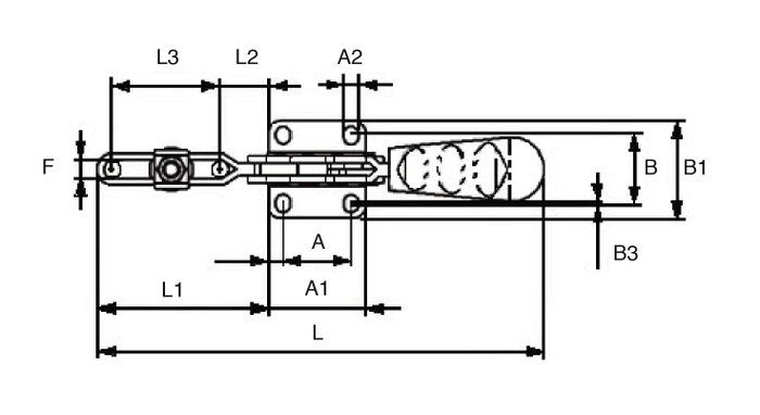 Grapa Rapida Horizontal M10