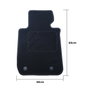 OCC Design Alfombrillas a Medida para BMW E84 X1 (2009-2015) 5 Piezas