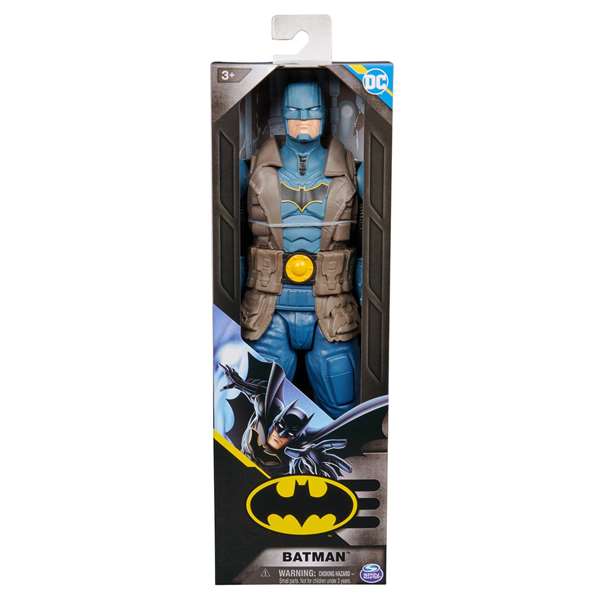 Spin Master Figura de Acción Batman DC Comics 30 cm Con Abrigo 6069258 11 Puntos de Articulación Juguete para Coleccionistas y Niños +3 años