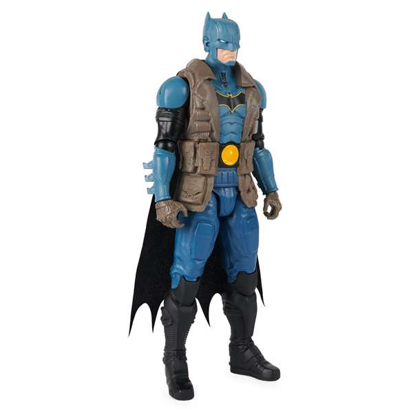Spin Master Figura de Acción Batman DC Comics 30 cm Con Abrigo 6069258 11 Puntos de Articulación Juguete para Coleccionistas y Niños +3 años