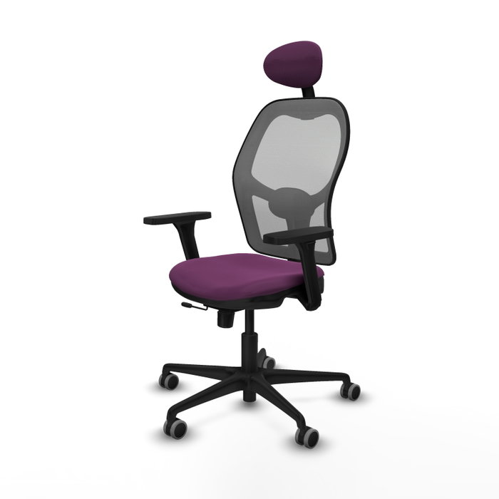 PIQUERAS Y CRESPO Silla de oficina Jorquera con mecanismo Sincro/Traslack, Morado y Gris PIQUERAS Y CRESPO Silla de oficina Jorquera con mecanismo Sincro/Traslack, Morado y Gris