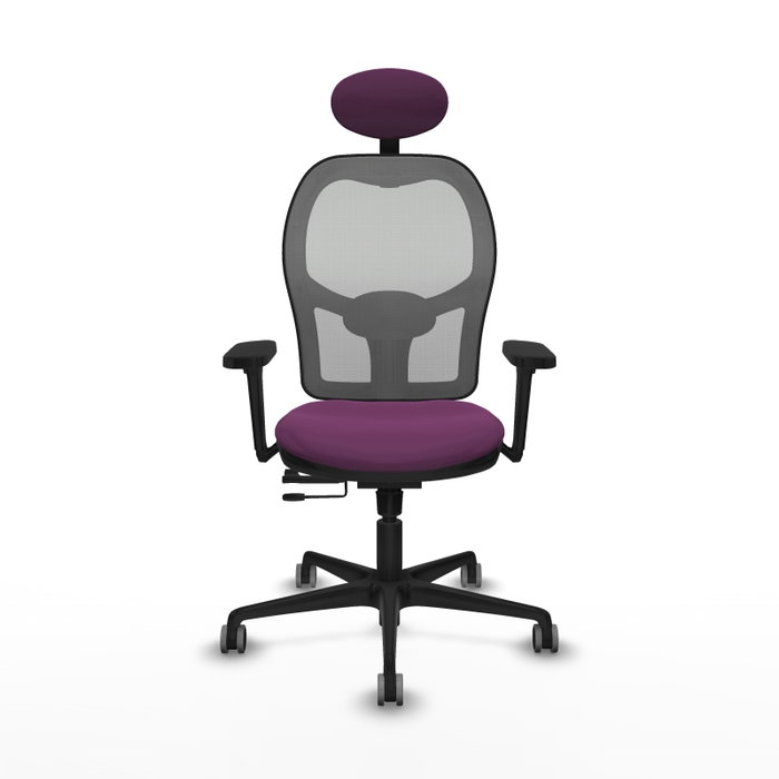 PIQUERAS Y CRESPO Silla de oficina Jorquera con mecanismo Sincro/Traslack, Morado y Gris PIQUERAS Y CRESPO Silla de oficina Jorquera con mecanismo Sincro/Traslack, Morado y Gris