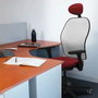 PIQUERAS Y CRESPO Silla de oficina Jorquera con mecanismo Sincro/Traslack, Morado y Gris