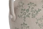 DKD Home Decor Jarrón de Terracota Floral Artesanal Blanco y Verde