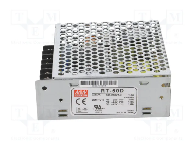 MEAN WELL RT-50D Fuente de alimentación de impulso 51W