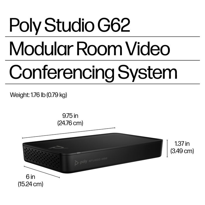 HP Poly Studio G62 Sistema de Videoconferencia con Soporte