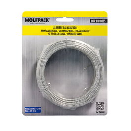 WOLFPACK LINEA PROFESIONAL Alambre Galvanizado 1,80 mm / 12 (Rollo 50 metros)