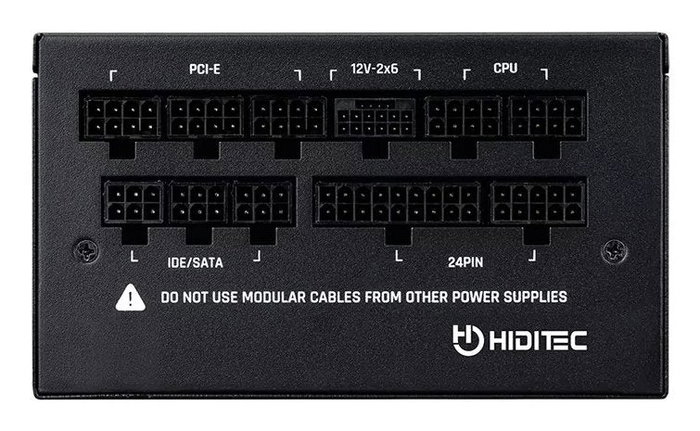 Hiditec GDX750 v3 Fuente de Alimentación ATX 3.1 PCIe 5.1 80 Plus Gold 750W Full Modular - Negro
