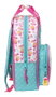 Mochila Escolar The Bellies 20 x 28 x 8 cm Morado Turquesa Blanco
