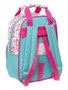 Mochila Escolar The Bellies 20 x 28 x 8 cm Morado Turquesa Blanco