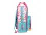 Safta Mochila Infantil The Bellies con Asas Adaptables a Carro Blanca, Turquesa y Morada