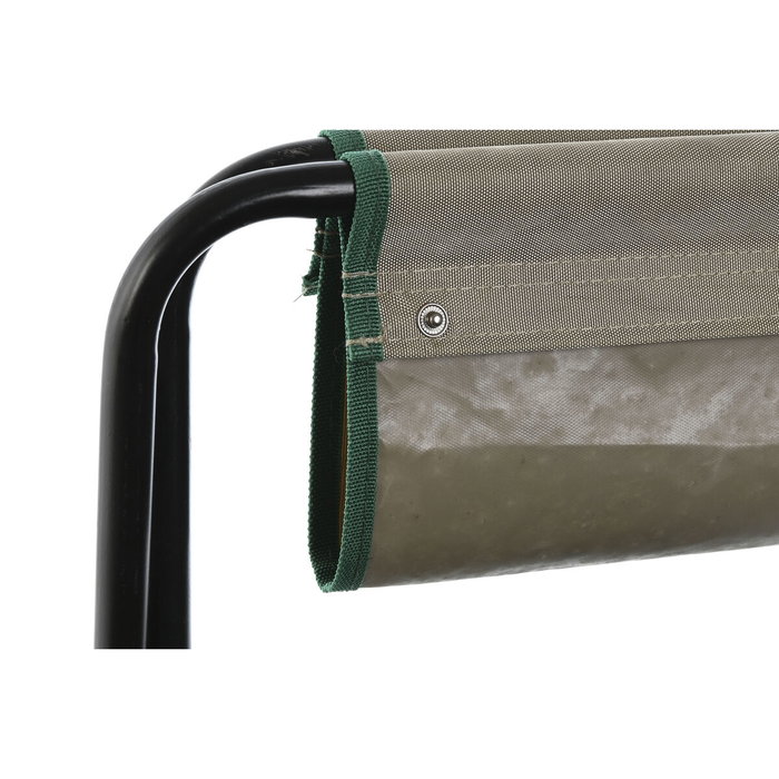 DKD Home Decor Set de 8 Utensilios de Aluminio con Taburete Verde