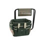 DKD Home Decor Set de 8 Utensilios de Aluminio con Taburete Verde