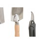 DKD Home Decor Set de 8 Utensilios de Aluminio con Taburete Verde