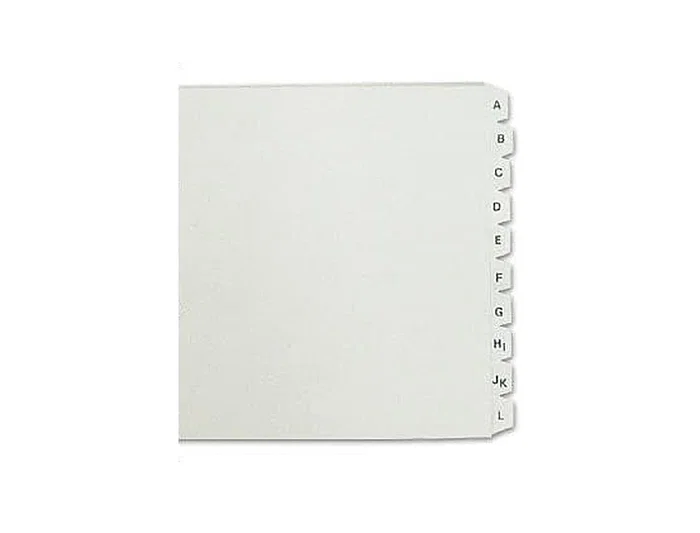 Multifin 3003 Separador Alfabético A-Z Plástico Cuarto Apaisado 20 Pestañas 215x155 mm