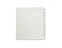 Multifin 3003 Separador Alfabético A-Z Plástico Cuarto Apaisado 20 Pestañas 215x155 mm