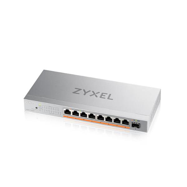 Zyxel XMG-108HP - Switch No Gestionado 9 Puertos (8x 2.5G PoE++ 100W + 1x SFP+ 10G) - 60 Gbps - Sin Ventilador