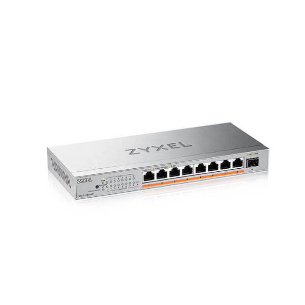 Zyxel XMG-108HP - Switch No Gestionado 9 Puertos (8x 2.5G PoE++ 100W + 1x SFP+ 10G) - 60 Gbps - Sin Ventilador