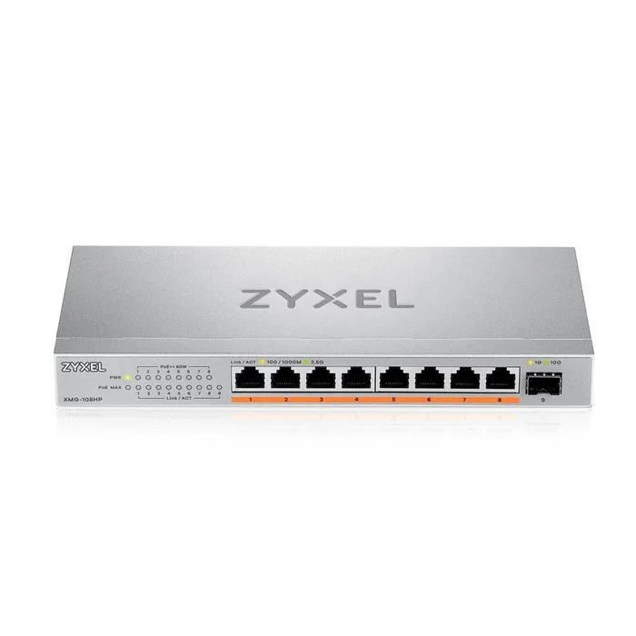 Zyxel XMG-108HP Switch 8 puertos 2.5G PoE++ y 1 puerto SFP+ 10G