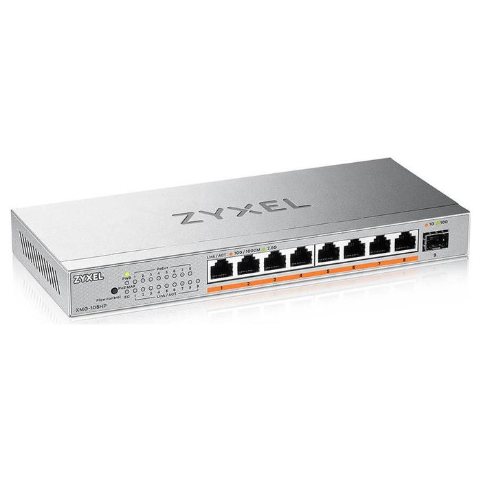 Zyxel XMG-108HP Switch 8 puertos 2.5G PoE++ con uplink 10G SFP+