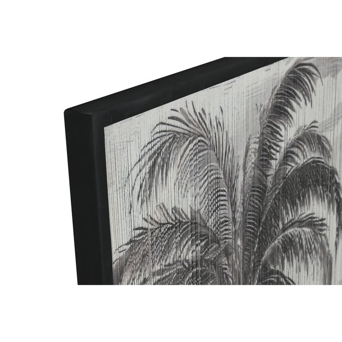 DKD Home Decor Cuadro Algodón Abeto Palmeras Surtido de 2 unidades 80x3x120 cm