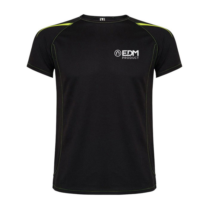 Roly Edm Camiseta deportiva negra talla XL