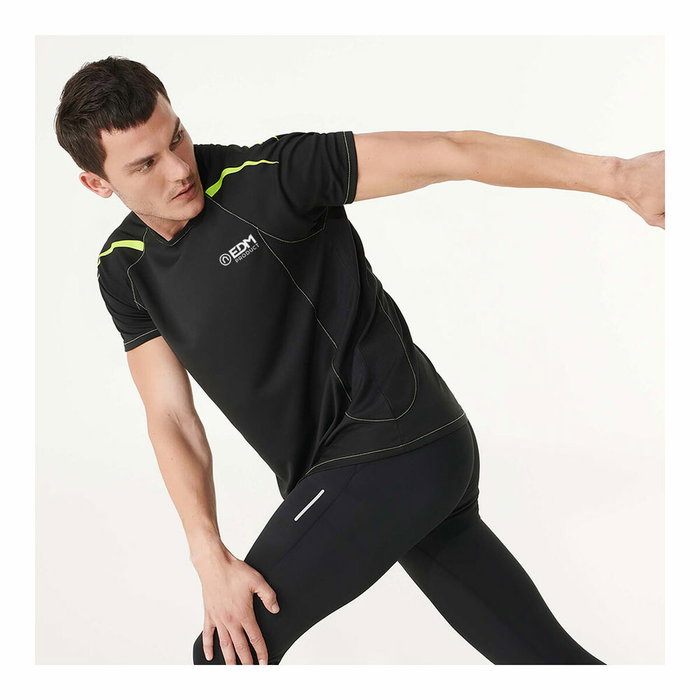 Roly Edm Camiseta deportiva negra talla XL